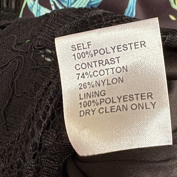 EUC Tadashi Shoji Leono Floral Print Dress Size 16 - Picture 13 of 14